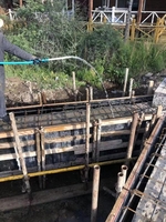 康樂鄉村旅游建設項目梁截面加大灌漿料澆筑